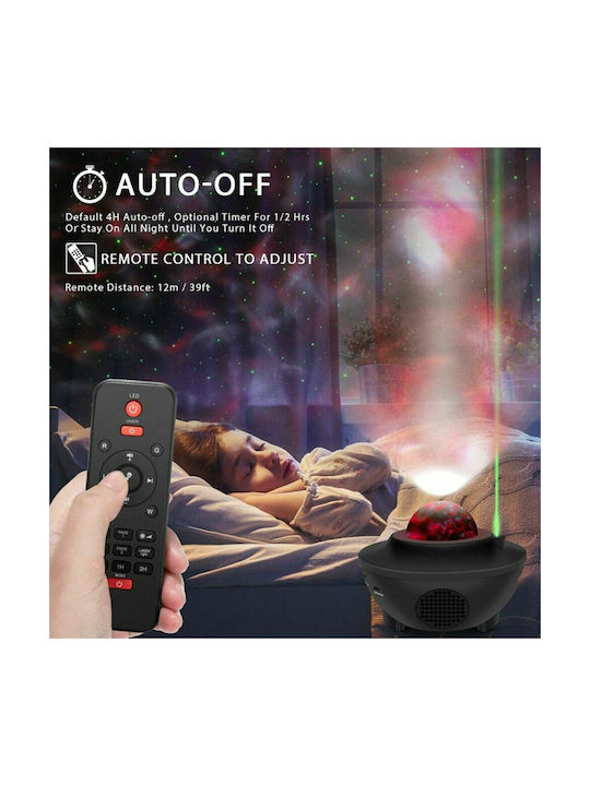 Led Rotating Kids Projector Lamp Black