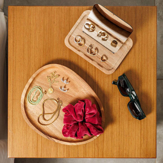 Estia Allure Wooden Oval Serving Tray in Brown Color 26x21x2cm 01-28329 1pcs