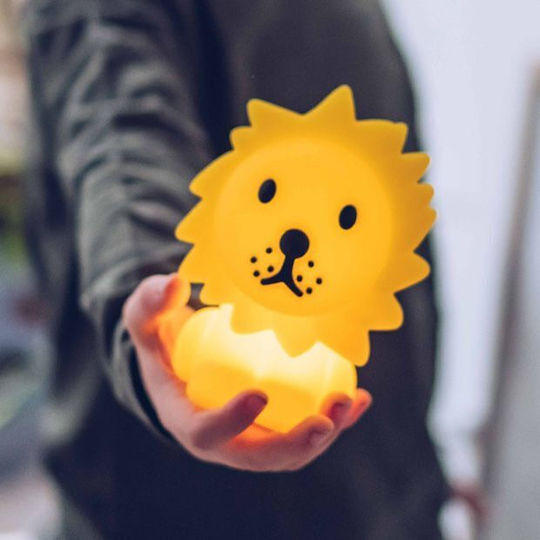 Mr Maria LED Kinder Dekorative Lampe Lion Gelb 9.3x8x12.6εκ.