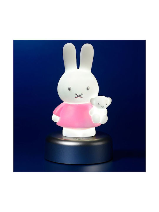 Miffy LED Kinder Dekorative Lampe Berührung Rosa 16εκ.