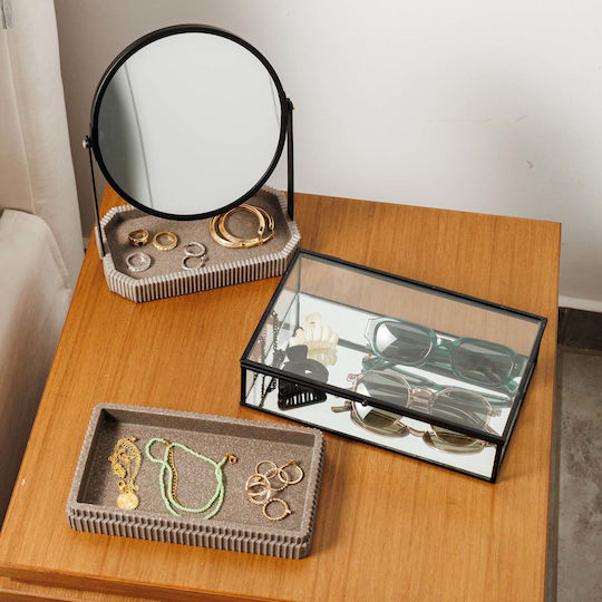 Estia Tabletop Organizer Glass Black