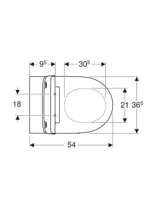 Geberit Λεκάνη Κρεμαστή με Κάλυμμα Soft Close Λευκή Geberit Λεκάνη Κρεμαστή με Κάλυμμα Soft Close Λευκή