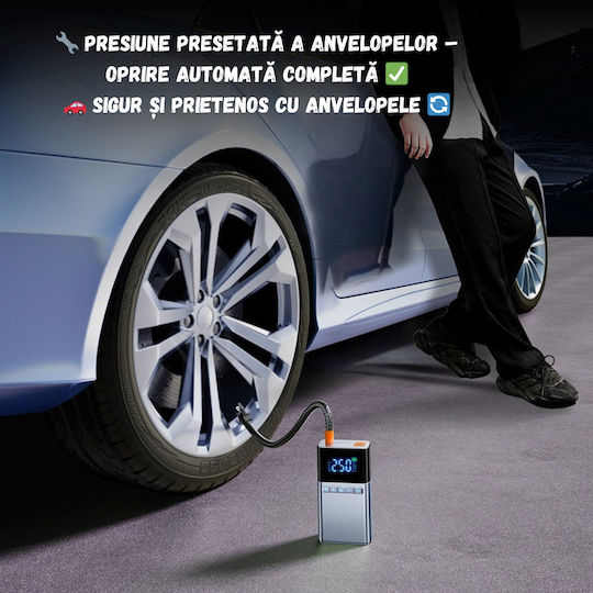 Starter Portabil Pentru Baterii Auto Și Motocicletă 12000mAh Cu Bancă De Alimentare USB Și Obiectiv 12V