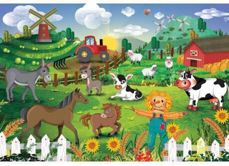 Kids Puzzle Adventure on the Farm for 4+ years old+ Years 48pcs Ellinoekdotiki