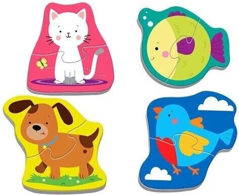 Παιδικό Puzzle Baby Little Animals για 1+ Ετών 8pcs Trefl