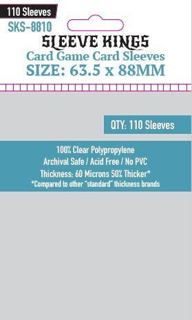 Sleeve Kings Standard Card Sleeves Standard Size 110τμχ