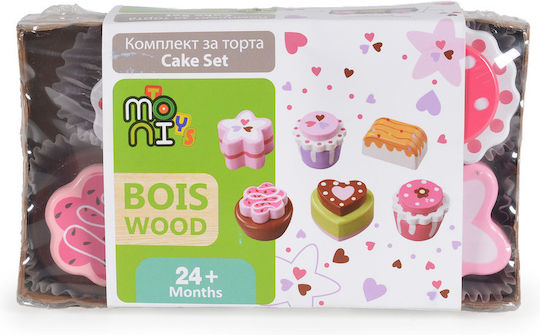 Moni Spielzeug Zum Spielen Kuchen Aus Hölzern Für 2+ Jahre 7 Stück