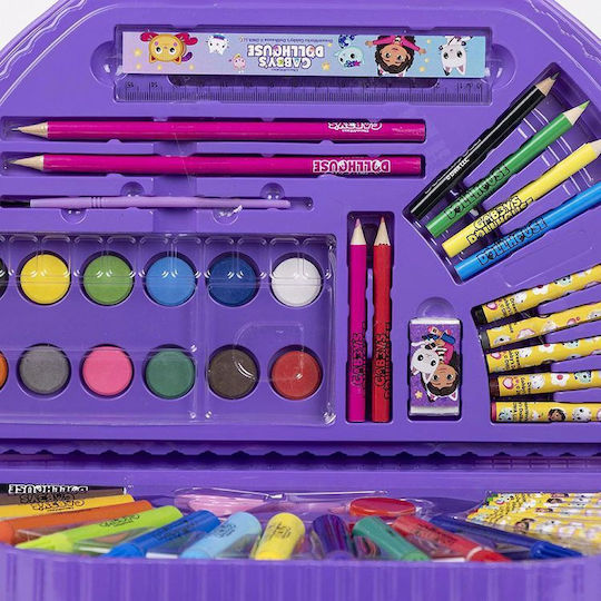 Gabby's Dollhouse 50-Piece Coloring and Painting Set