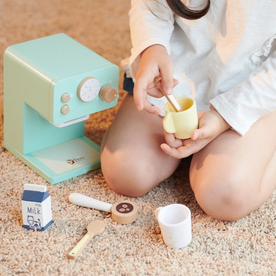 Classic World Holz-Kaffeemaschine Für Kinder Ab 3 Jahren 15,8 cm 7 Stück