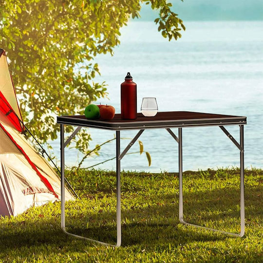 Bormann Table Metal for Camping Foldable Brown