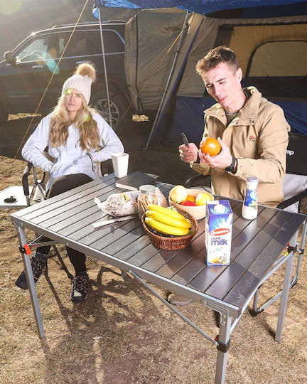 KingCamp Table Aluminum for Camping Foldable 100x70x70cm