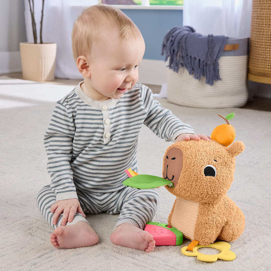 Fisher Price Capybara Animal Fabric with Sounds for 3+ Months