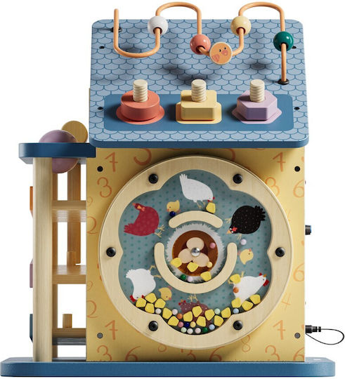Desyllas Baby Toy made of Wood with Lights for 18++ Months