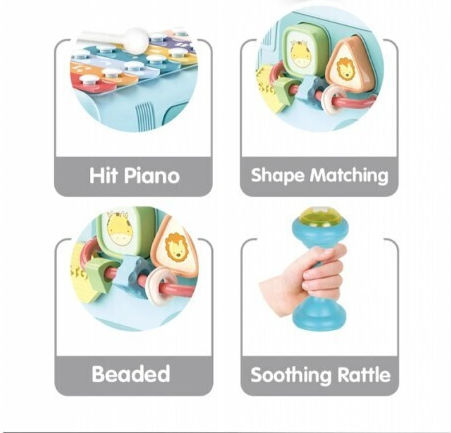 Lazarid Baby Toy Puzzle Taxi Bus for 18++ Months