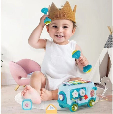 Lazarid Baby Toy Puzzle Taxi Bus for 18++ Months
