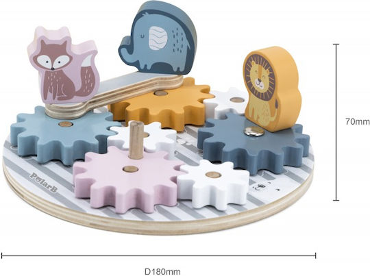 Viga Toys Βρεφικό Παιχνίδι Polar B Gears and Sprockets από Ξύλο για 18+ Μηνών