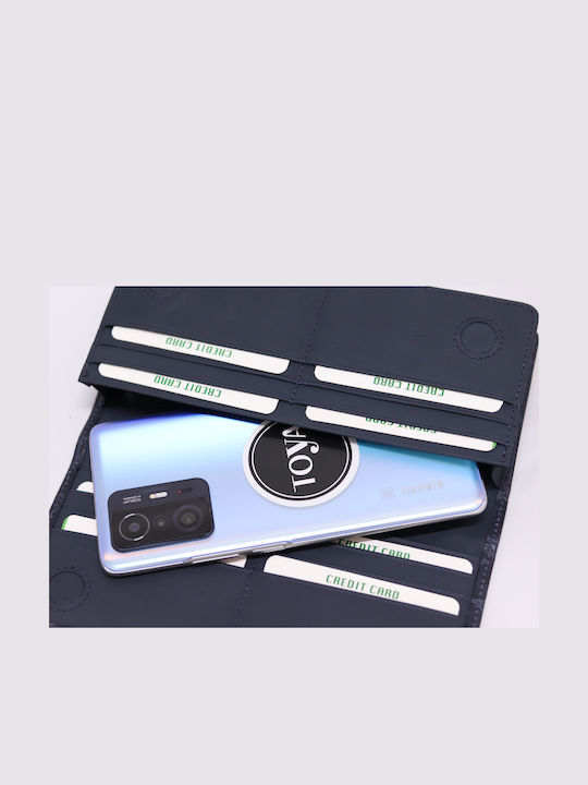 Small Leather Women's Wallet Classic Blue
