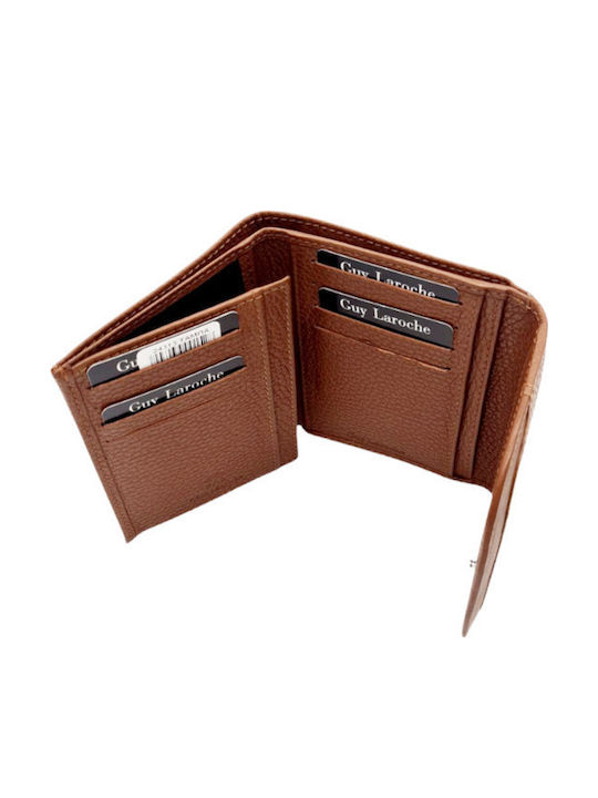Small Leather Women's Wallet Classic with RFID Tabac Brown