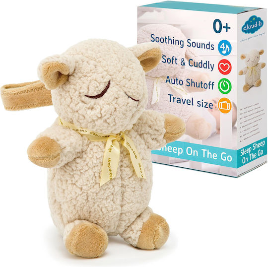 Cloud b Παιχνίδι Ύπνου Sleep Sheep On The Go από Ύφασμα με Ήχους για Νεογέννητα