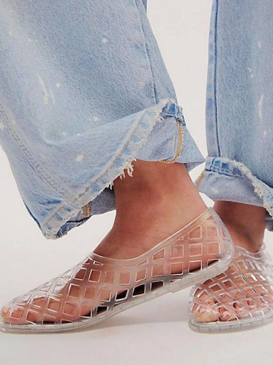 Γυναικεία Flats Μπαλαρίνες Jeffrey Campbell Jellz White 010100425900239