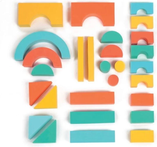 Ludi Activity Cube Foam Blocks made of Wood for 10++ Months