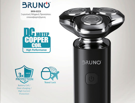 Bruno BRN-0223 Rotating Electric Shaver Face / Body Rechargeable / Corded