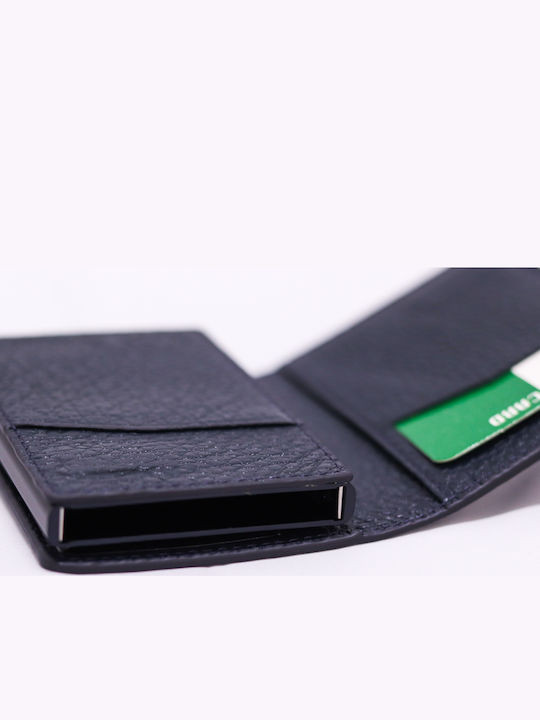 Ανδρικό Πορτοφόλι με RFID και Μηχανισμό Slide Μπλε