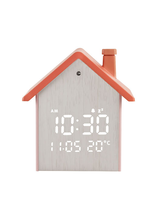 Life Tiny House Επιτραπέζιο Ψηφιακό Ρολόι με Ξυπνητήρι Πορτοκαλί 221-0454 Life Tiny House Επιτραπέζιο Ψηφιακό Ρολόι με Ξυπνητήρι Πορτοκαλί 221-0454
