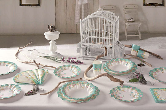 Givi Shabby Chic Πιάτο για Party 10τμχ