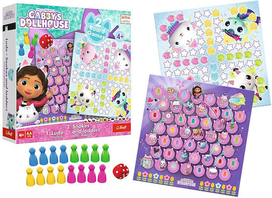 Board Game Ludo And Snakes & Ladders for 2-4 Players 4+ Years Old Trefl