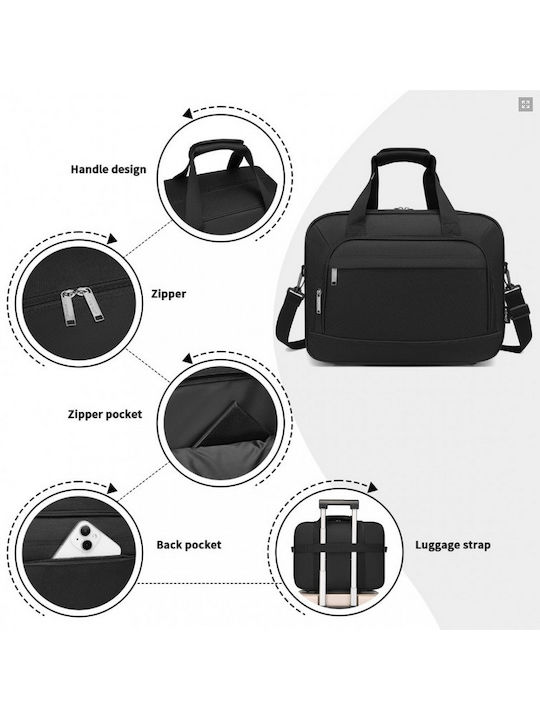 Miss Lulu Shoulder / Handheld Bag for Laptop Black TVK2456-BK