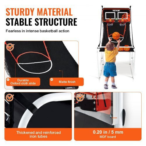 Vevor Indoor Basketball Hoop with Stand & Ball