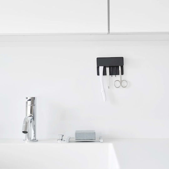Yamazaki Toothbrush Support Base Wallpaper Plastic Black