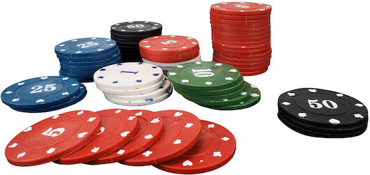 Set de Acțiune Unu 300 Fise de Poker Numerotate în Valiză 4 G
