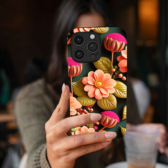 Sonique 3D Flower Series Case for Motorola Edge 50 Fusion 5G Salmon