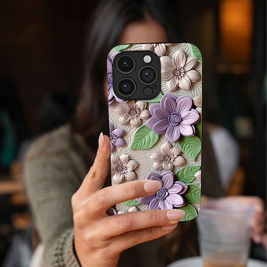 Θήκη Sonique 3d Flower Series Motorola Edge 50 Ultra Βιολετί