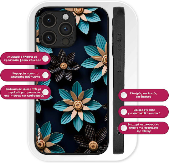 Sonique 3D Flower Series Case for Motorola Moto G31 4G Moto G41 4G Light Blue