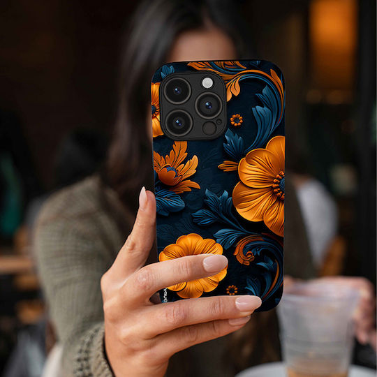 Sonique 3D Flower Series калъф за Motorola Edge 50 Ultra Orange 01