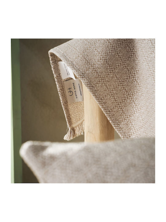 Gofis Home Keira Armchair Throw Jacquard 180x180cm 13 Tree Brown