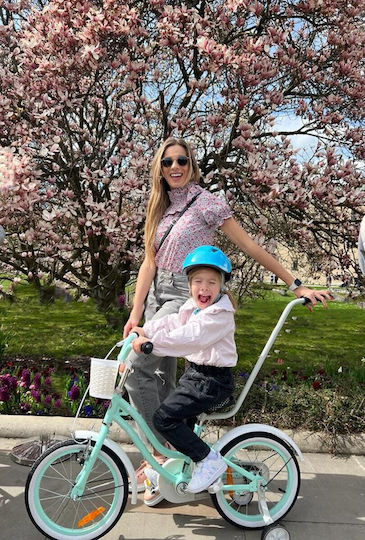 16-inch Heart Bike Girls Mint Green