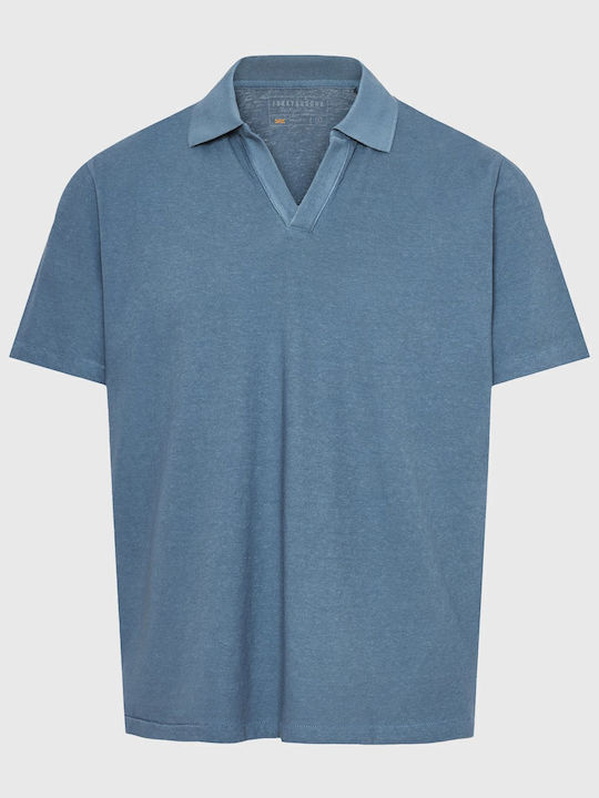 Polo Herrenbluse Kurzarm Steel-Grau FBM011-012-11-Steel-Grau