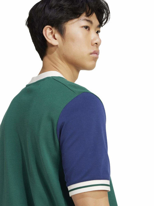adidas Heritage Tennis Tee JC6741 Men's Green Tennis Clothes