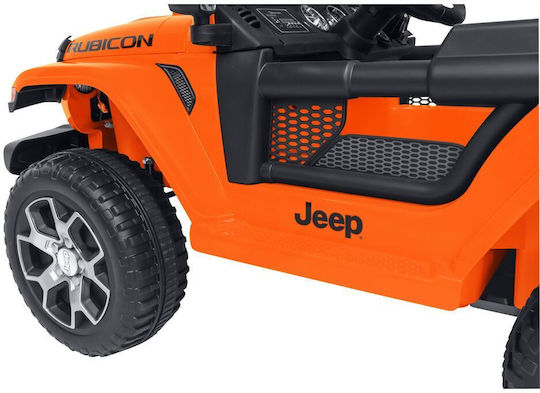 Wrangler Rubicon Две Места с Дистанционно Управление Вдъхновен 12 Волта Оранжев за 3+ Години