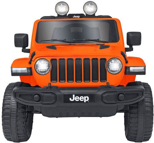Wrangler Rubicon Две Места с Дистанционно Управление Вдъхновен 12 Волта Оранжев за 3+ Години