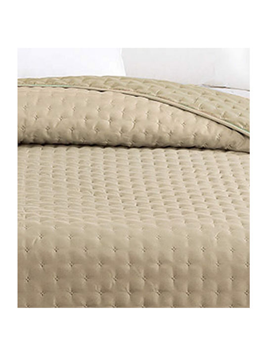 Melinen Renzo Coverlet King Size Microfiber Beige/ecru 260x240cm