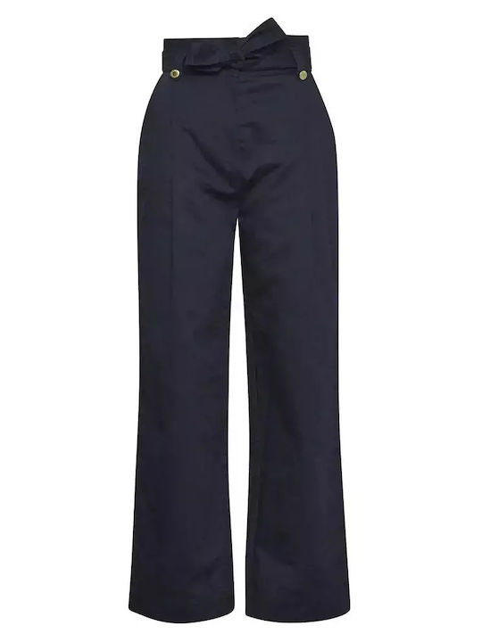 Elsie Women's Fabric Trousers Dark Navy