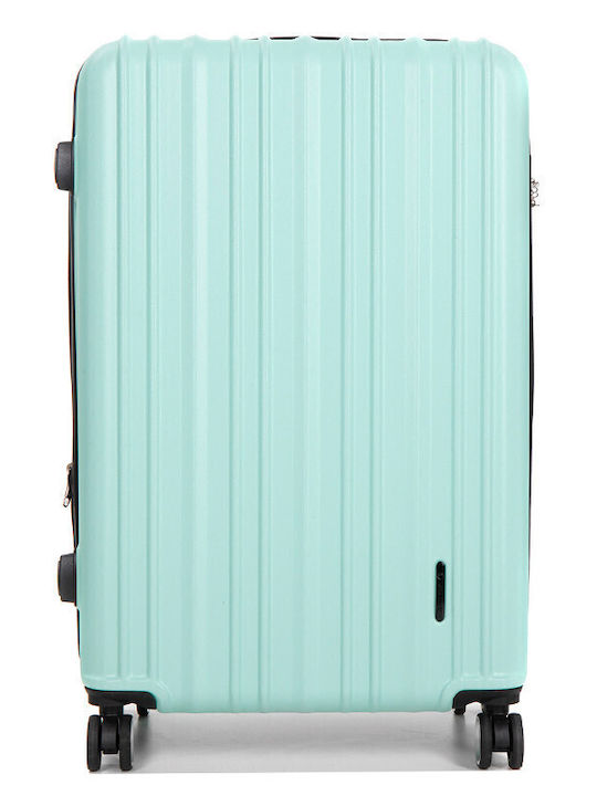 WORLDLINE Großer Reisekoffer Hartschalen Green mit 4 Räder Höhe 74cm