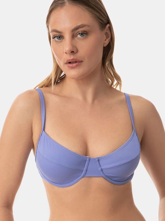 Top costum de baie cu sârmă moale Blue Bell