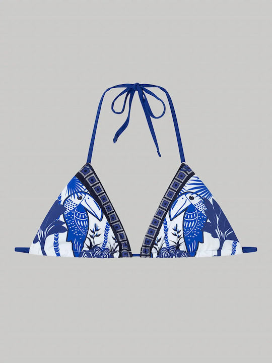 Triangle Bikini Top Blue