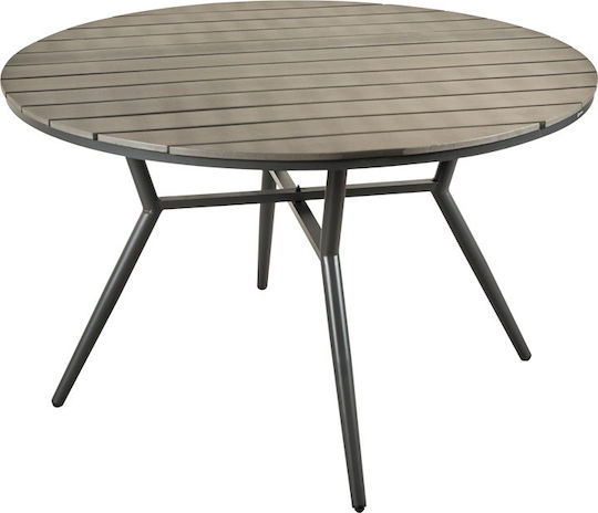 Τραπέζι Appa 120x120x74 Ανθρακί